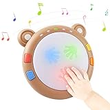 TUMAMA Baby Musical Elektronisches Spielzeug,Baby Musik Trommel Musikinstrumente Sensorisches Spielzeugmit Licht und Sound,Musikspielzeug Geschenk für Kleinkinder,Jungen,Mädchen 18M+