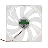 LANDUA PC-Computerlüfter 4 LED-Licht 120 mm PC-Computergehäuse Lüfter Einfach installierter Lüfter 12V