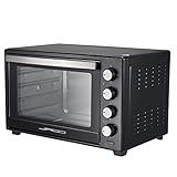 Trend24 Backofen - Ofen frei stehend - Mini Backofen - Mini Backofen freistehend - Pizzaofen - 2000W - 60L - schw