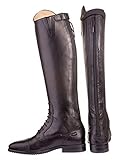 HKM 9217 Reitstiefel Valencia, Lederreitstiefel, Unisex Normal/Extra Weit, Schwarz, 40