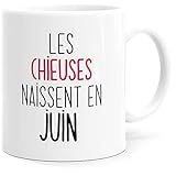 Humour Les Chieuses Nisses im Juni lustige Botschaft - originelle Geschenkidee für Freunde, Partnerin, Partnerin, Partnerin, Tochter, Mutter Fröhliche Geburtstag, Weihnachten, Party, Valentinstag