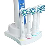 Zahnbürstenhalter für 4 Aufsteckbürsten kompatibel mit Oral B / 3D-Druck/Made in Germany