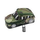 Federmäppchen Junge Teenager Federtasche Camouflage Geländewagen Schulmäppchen Große Kapazität Federmappe Reißverschluss Stiftetasche mit Zahlenschloss Schreibwaren Aufbewahrungstasche als Geschenk