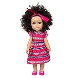 Meilily Puppen, Puppe Doll, Babyspielzeug, Baby Puppe, Curly Hair Cute Doll Simulation Cute Curly Hair Doll 35CM Babyspielzeug
