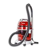 TZS First Austria Staubsauger, 2in1 Nass- und Trockensauger, für Teppiche & Hartböden, mit/ohne Beutel verwendbar, inkl. Aufsätze und Düsen, in Grau oder Rot, 130 W