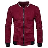 WAQD Herren Jacke Leicht Outdoor Freizeitjacke Army Fracht Jacke Stehkragen Übergangsjacke Cargo Reißverschluss Mäntel Frühling College Jacke Bomberjacke Sommer Baseballjacke Windbreak