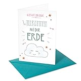 Chica Chica/Grußkarte/Glückwunschkarte zur Geburt/Willkommen auf der E