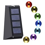 2 STÜCKE LED Solar Wandleuchte Outdoor IP65 Wasserdichte Solar Security Lights Lampe Für Garten Korridor Yard Garage D