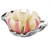 Newness Apfelschneider, Apfelteiler mit 12 Klingen und Ergonomic Grip Handle, Apfelschäler Obstschneider Apfelportionierer Apfelausstecher, ideal für Äpfel und B