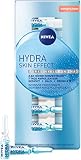 NIVEA Hydra Skin Effect 7 Tage Ampullen Kur (7 x 1 ml), hochkonzentrierte Gesichtspflege Kur für sichtbar aufgepolsterte Haut, Gesichtskur mit purem Hyaluron [HA]