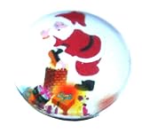Susis Fashion Shop Chunk Druckknopf Button Weihnachtsmann Schornstein mit Geschenk