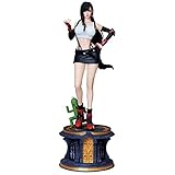 Wuhuayu Final Fantasy Vii Figur - Pps Studio Tifa Lockhart Harz 1/4 Skala Statue, 22 '' Hohe, Feine Und Empfindliche Figurstatue, Kommt Mit Einer Einzigartigen Gedenkmünze(Color:Tifa)