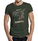 T-Shirt für Jäger - Wenn der Hirsch Ruft muss ich gehen 2XL Nr.6389