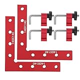 90-Grad-Positionierungsquadrate, Crtkoiwa 5,5 Zoll 140 mm * 140 mm Winkelspanner Holzbearbeitung Winkelspanner Massive Aluminiumlegierung Holzbearbeitung Tischler Werkzeug