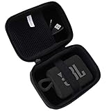 co2CREA Hart Reise Schutz Hülle Etui Tasche für JBL GO 3 Ultra Wireless Bluetooth Lautsprecher (Schwarz)