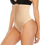 Tanga Shapewear Bodysuit für Frauen Bauchweg Body Shaper Slimmer Seamless Slimming Bodysuit - Beige - XX-Larg