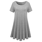 SHZFGUI Kurzärmliges, Plissiertes Babydoll-Oberteil für Damen, einfarbige Bluse mit R
