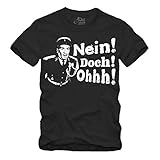 Nein ! Doch ! Ohhh ! - T-Shirt Louis de Funes Balduin Saint Tropez Fantomas (Schwarz, L)