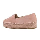 Ital Design Damenschuhe Halbschuhe Espadrilles, 3041-, Kunstleder, Altrosa, Gr. 40