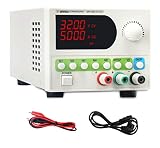 Laboratory Power Supply, 0-32V/0-6A, DC Adjustable Power Supply Stabilised Digital Display Laboratory Power Supply Current Meter Laboratory Power Supply DC with 4-Digit LED Display Matrix MPS-3206
