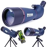 25-75x70mm Spektive mit Stativ, Telefonadapter & Tragetasche, Zoom BAK4 Prisma 45 Grad wasserdichtes Teleskop für Zielschießen Vogelbeobachtung Jagd Wildlife Landschaft (GN004-70)