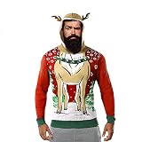 Shirt Weihnachten Herren Pullover Hoodie Einfarbige Langarm Sweatshirt Zweifarbig Patchwork Kapuzenpullover Beiläufig Hoody Slim Fit Hoodie Moden Sweatshirt Lang