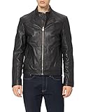 HUGO Herren Lokis Lederjacke, Black1, XL