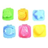 NiseWuds Reis Kugelform Cartoon Form Sushi Form Onigiri Reis Ball Bento Pressemaschine Mold DIY Werkzeug Backutensilien 6 stück
