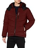 Scotch & Soda Herren Mittellange wattierte Jacke aus Recyclingmaterial Quilted Jacket, Brick 0501, L