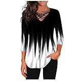 Damen T Shirt Long Elegant Blaues Tshirt Damen Bluse Schwarz Damen T-Shirts Damen Sommer Tshirt Damen V Ausschnitt Mit Aufdruck Sommer T Shirt Damen Rote Tshirts Damen Oversize Tshirts Damen T S
