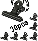 20mm Small Bulldog Clips, Water Drop Clip ， 30 Pack Metal Hinge Clips File Paper Money Binder Clamps for Tags Bags, Photos Decorative Clip, Office and H