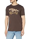 Merc of London Herren LARRSEN T-Shirt, Dunkelbraun, L