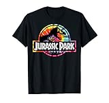 Jurassic Park Tye-Dye T-Rex Movie Logo T-S