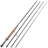 hongbanlemp Angelruten-Set, ultraleicht, Fliegenruten, Abschnitte, schnelle Wirkung, Süßwasser-Fliegenruten, Forelle, Lachs, Angelzubehör, Teleskop-Angelrute (Farbe: gelb)