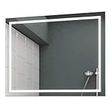Concept2u LED Badspiegel Badezimmerspiegel Wandspiegel Bad Spiegel - 4000K neutralweiß 60 cm Breit x 80 cm Hoch Allegro L