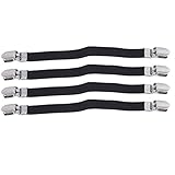 Yeucan 4 Pcs Bettdecke Clip behoben Der verstellbare Bettlaken-Spanner eignet sich für Bettlaken, Sofas und Deck