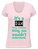 It's A Dam Percy Jackson Thing Slogan Womens V-neck T-shirt XX-Larg