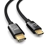 1m USB Verbindungskabel, USB Typ C auf Micro USB Kabel, lädt Micro USB Geräte, Datenkabel, Ladekabel, USB 2.0, schw