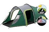 Coleman Chimney Rock 3 Plus Zelt, 3 Personen Tunnelzelt, 3 Mann Camping-Zelt, große abgedunkelte Schlafkabine blockiert bis zu 99% des Tageslichts, wasserdicht WS 4.500