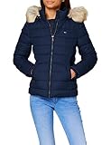 Tommy Jeans Damen Tjw Basic Hooded Down Jacket Jacke, Blue (Twilight Navy), S