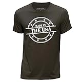 Stuff4 Herren/XXX Groß (3XL)/Dunkelbraun/Rundhals T-Shirt/Made In The US