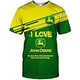 NIUFEITIANLE Hoodies,Jacken,T-Shirt,Kurze Hose John-Deere 3D Voll Drucken Strickjacke Dünn Herren & Damen Beiläufig Polyester Sweatshirt Lose/C/XL