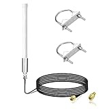 Bingfu Lora Antenne 868 MHz Fiberglas 3 dBi Lorawan Antenne mit 3 Meter Verlängerungskabel für RAK Nebra Bobcat HNT Helium Hotspot Miner SyncroBit LoraWan Gateway Lora Modul Rep