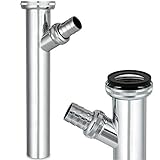 Siphonly Verstellrohr 1 1/4' -Ø 32 mm | | Sifon-Verlängerung für Waschbecken-Ablaufgarnituren | Siphon-Verlängerung mit Ablaufanschluss | Aus hochwertigem Messing verchromt | Länge 200