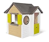 Smoby - Mein Neues Haus - Spielhaus für Kinder für drinnen und draußen, erweiterbar durch Zubehör, Gartenhaus für Jungen und Mädchen ab 2 J