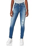 Replay Damen Luzien Hyperflex Re-Used Xlite Jeans, 009 MEDIUM Blue, 24 W / 28 L