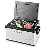 TOPZONE 25L Auto-Kühlschrank Kompressor Kühlbox Mini Kühlschrank Klein Kühlbox Mini Gefrierschrank Für Camping Picknick Autos und Häuser,12V/24V & 220V, -20℃ bis 10℃