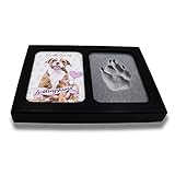 3D Pfotenabdruck Set für Hund oder Katze | Hundepfote Abdruck selber Machen | ohne Gips | Geschenk Hund | mit B