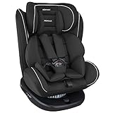 XOMAX 916 Kindersitz drehbar 360° mit ISOFIX und Liegefunktion I mitwachsend I 0-36 kg, 0-12 Jahre, Gruppe 0/1/2/3 I 5-Punkt-Gurt und 3-Punkt-Gurt I Bezug abnehmbar, waschbar I ECE R44/04