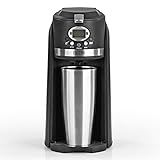 BEEM GRIND & BREW 2 GO Single-Filterkaffeemaschine mit Mahlwerk | 0,4 l Thermobecher | 24h-Timer | 800 W | Coffee to Go |
